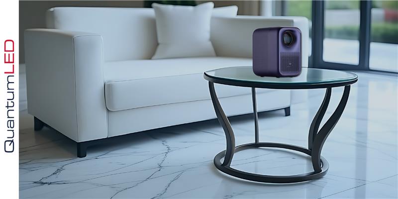 Apex Master on a table with a blurred background of a living roomon a glass table in a modern living room.